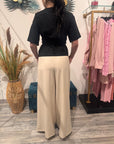 PANTALONE CAPRI- BEIGE