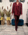 SHIMMER BLAZER - ROSSO
